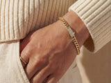 Solid Gold Miami Cuban Bracelet with Diamond Clasp – 7mm