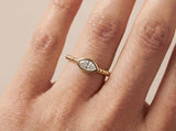 Marquise Lab Grown Diamond Ring in Gold