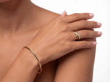 Diamond Crossover Ring in Gold