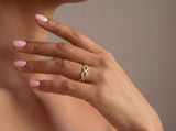 Diamond Infinity Ring in Gold