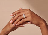 Marquise Lab Grown Diamond Leaf Ring in Gold
