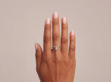 Pear Bezel Diamond Ring in Gold