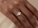 Marquise Diamond Cluster Gold Ring