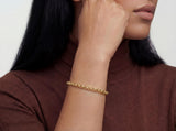 Solid Gold Rolo Chain Bracelet