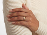 Minimalist Gold Twist Ring