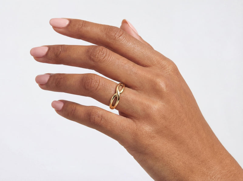 Gold Infinity Ring
