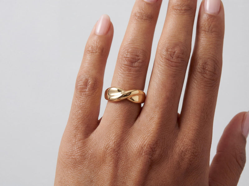 Gold Twist Ring