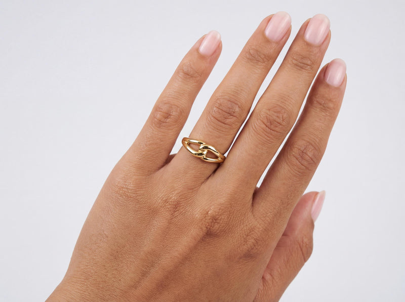 Gold Linked Ring