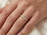 Lab Grown Diamond Cluster Gold Ring