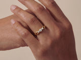 Twist Engagement Ring with Lab Grown Diamonds
