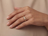 Gold Chain Diamond Ring