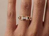 Gold Chain Diamond Ring