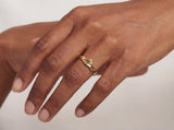 Rippled Gold Ring
