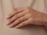 Solid Gold Linked Band Ring