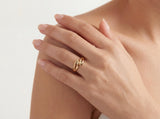 Gold Linked Chain Ring