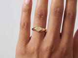Square Gold Signet Ring