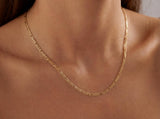 Gold Figaro Chain Necklace