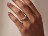Gold Marquise Lab Grown Diamond Ring