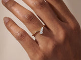 Gold Three-Stone Diamond Ring