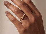 Solid Gold Linked Ring