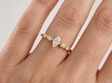 Marquise Diamond Ring in Gold