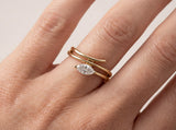 Marquise Diamond Wrap Ring in Gold