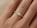 Marquise Lab Grown Diamond Ring in Gold