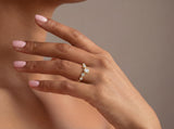 Five Stone Bezel Diamond Ring in Gold