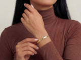 Gold Herringbone Bracelet
