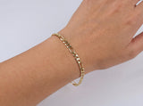 Solid Gold Figaro Bracelet