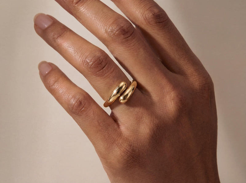 Solid Gold Wrap Ring