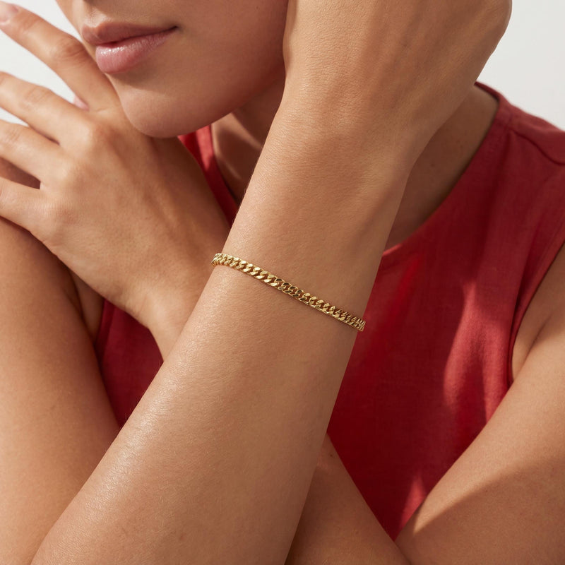 Gold Cuban Link Bracelet