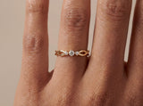 Twist Engagement Ring with Lab Grown Diamonds