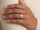 Solid Gold Heart Signet Ring