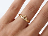 Rippled Gold Ring