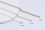 Gold Cable Forzentina Chain Necklace