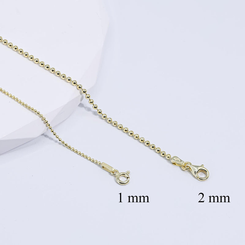 Gold Ball Chain Necklace