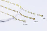 Gold Paperclip Chain Necklace
