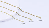 Gold Round Snake Unisex Chain