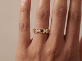 Gold Diamond Chain Ring