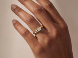 Princess-Cut Lab Diamond Ring in Gold