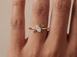 Gold Criss Cross Band Ring