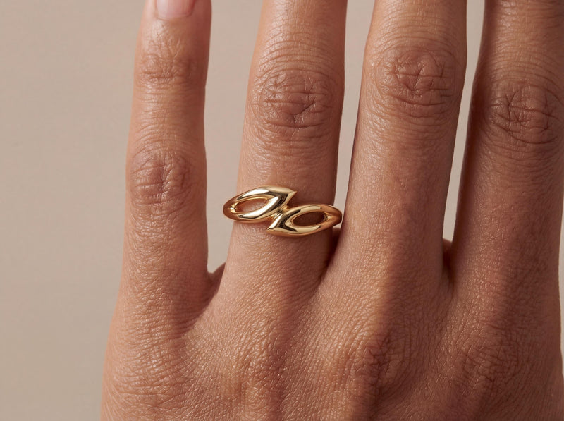 Gold Linked Chain Ring