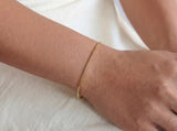 Solid Gold Box Bracelet
