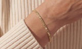Gold Mirror Rope Bracelet