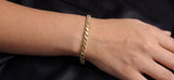 Gold Mirror Rope Bracelet