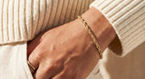 Solid Gold Rope Chain Bracelet