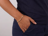 Solid Gold Bracelet with Diamond