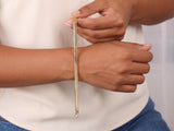 Solid Gold Flat Bracelet