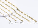 Gold Figaro Chain Necklace